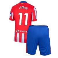 Camisa de Futebol Atletico Madrid Thomas Lemar #11 Equipamento Principal Infantil 2024-25 Manga Curta (+ Calças curtas)